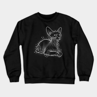 Black Sphynx Cat Crewneck Sweatshirt